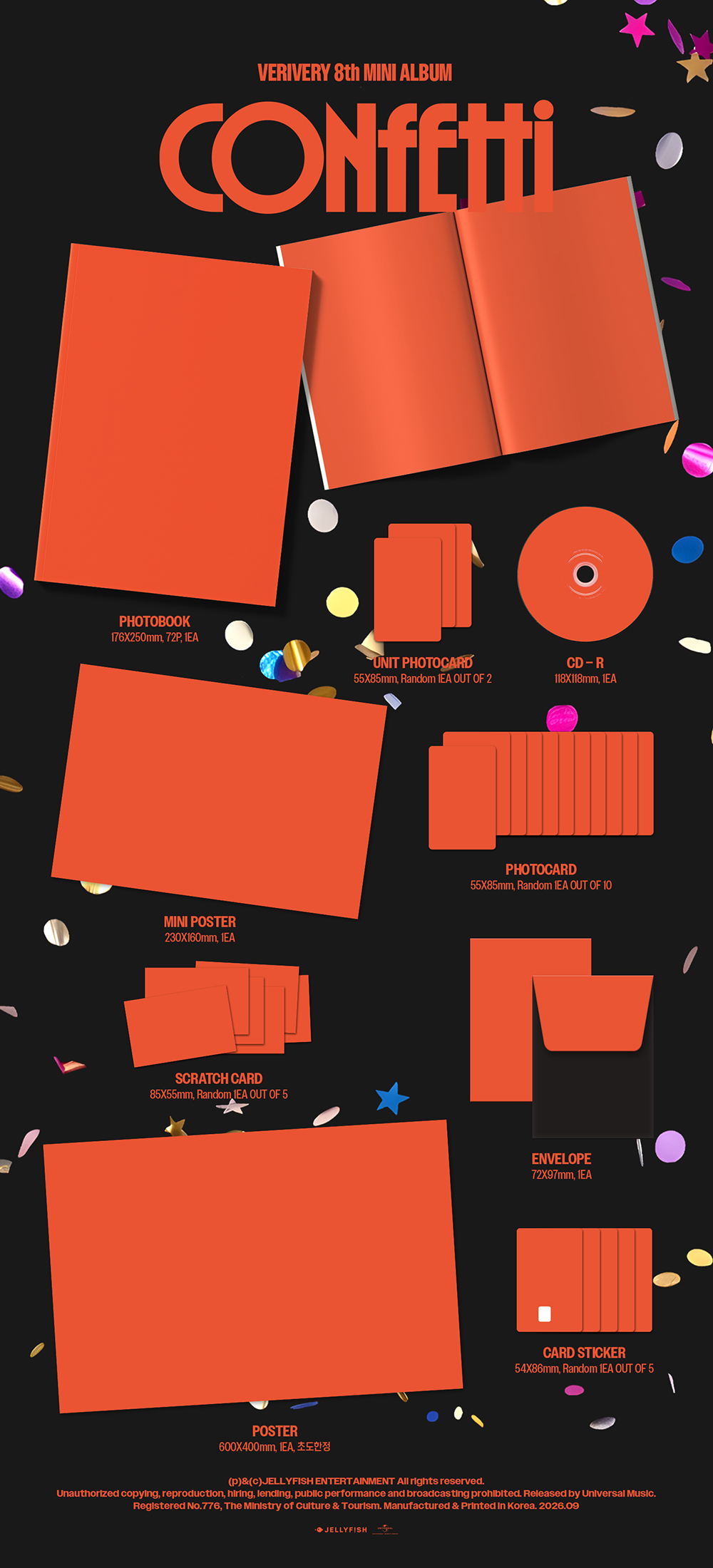 VERIVERY - 8th MINI ALBUM [CONFETTI] (PHOTOBOOK ver.)