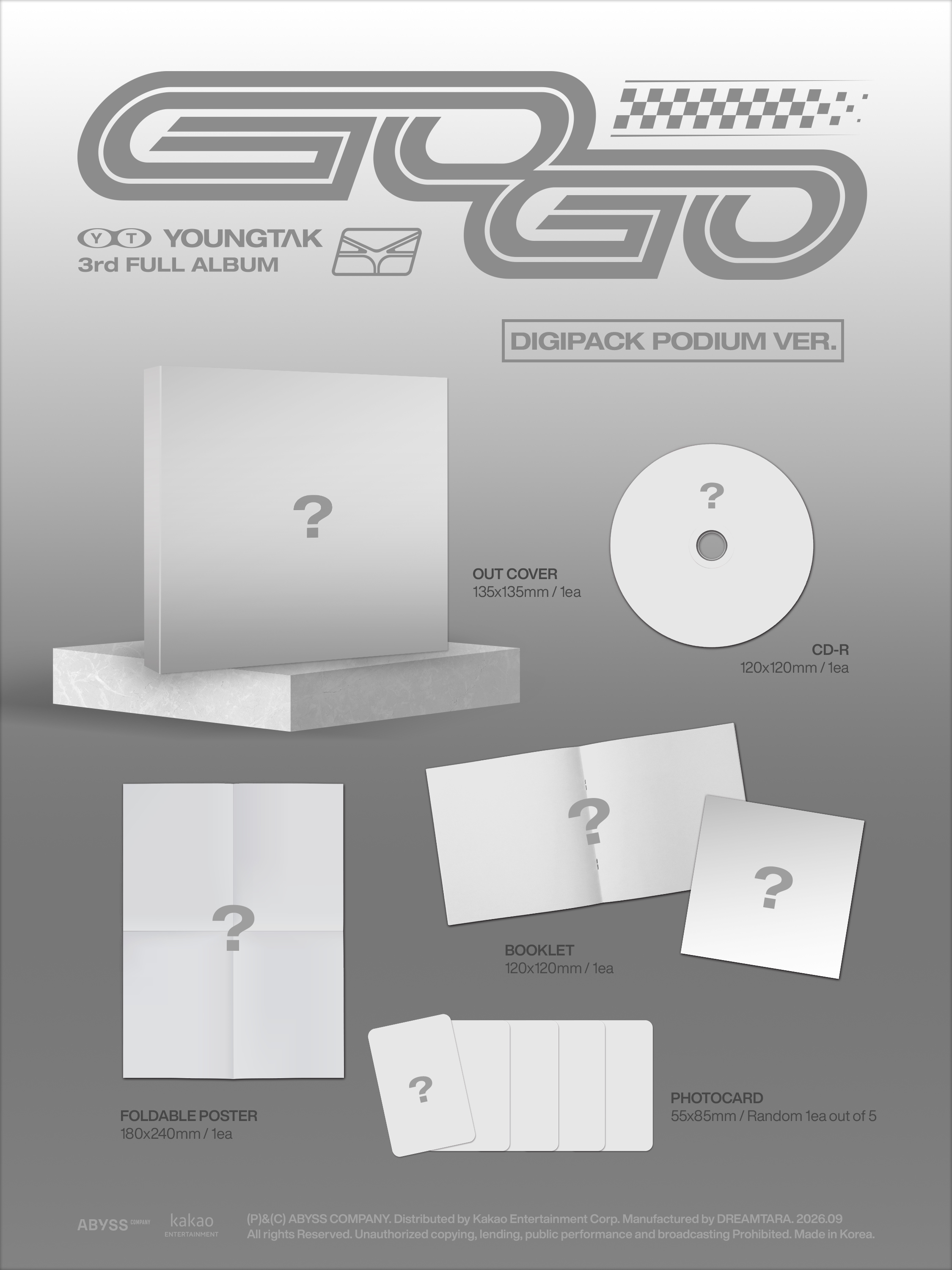YOUNGTAK - 3RD ALBUM [GOGO] (DIGIPACK VER.) (PODIUM VER.)