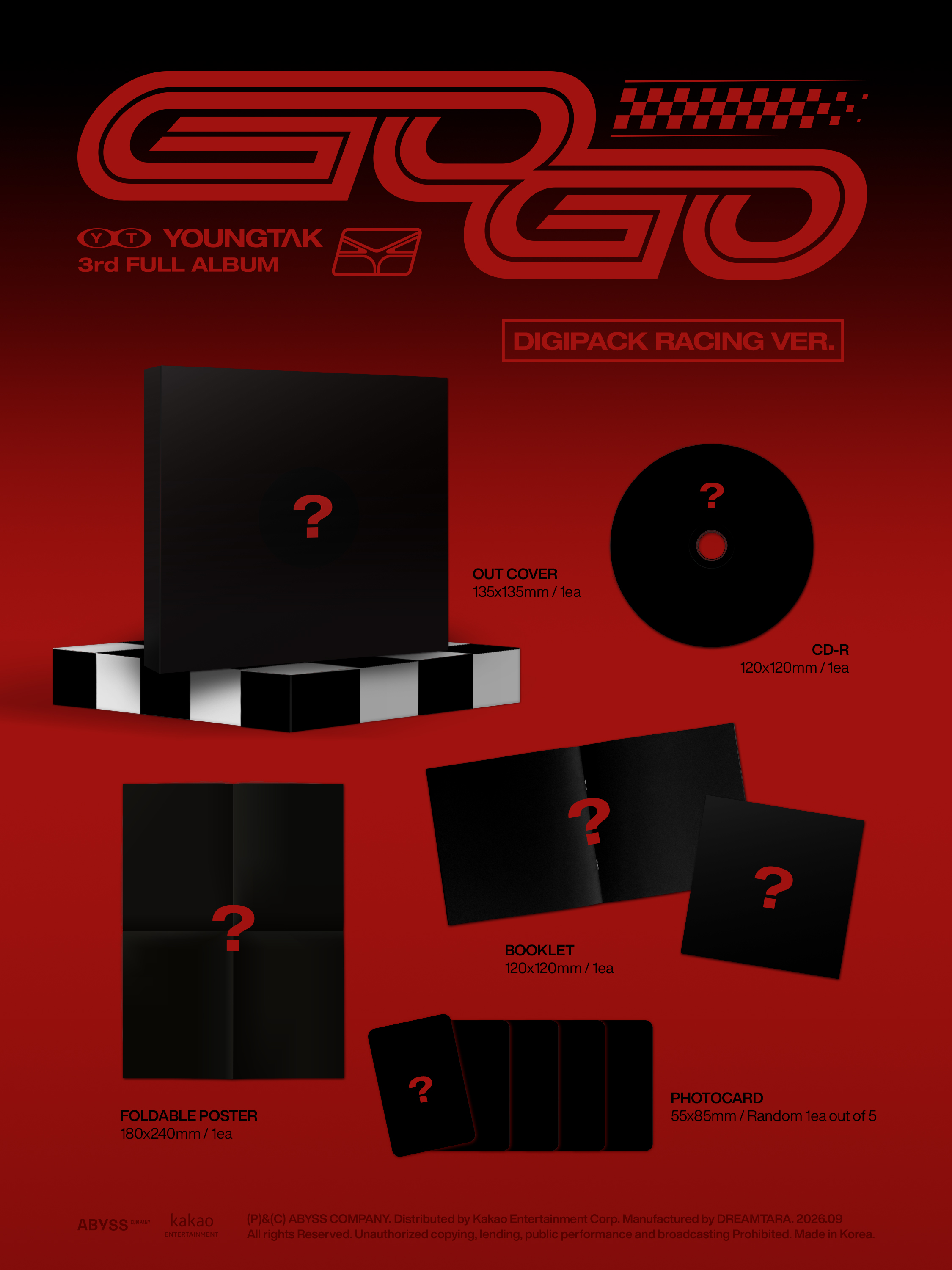 YOUNGTAK - 3RD ALBUM [GOGO] (DIGIPACK VER.) (RACING VER.)