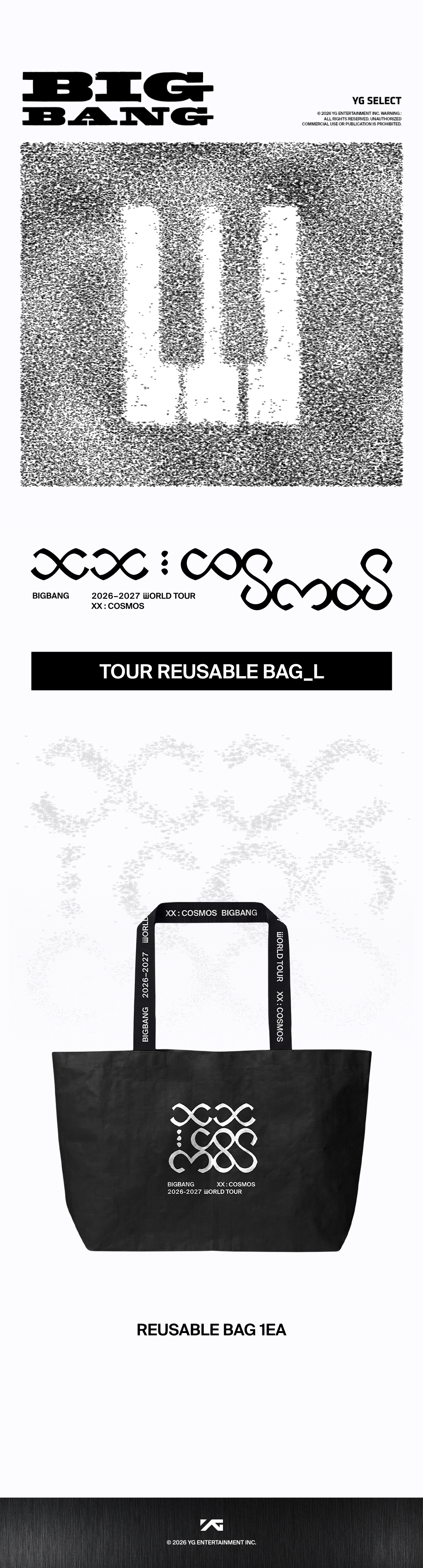 BIGBANG - [COSMOS] BIGBANG TOUR REUSABLE BAG_L