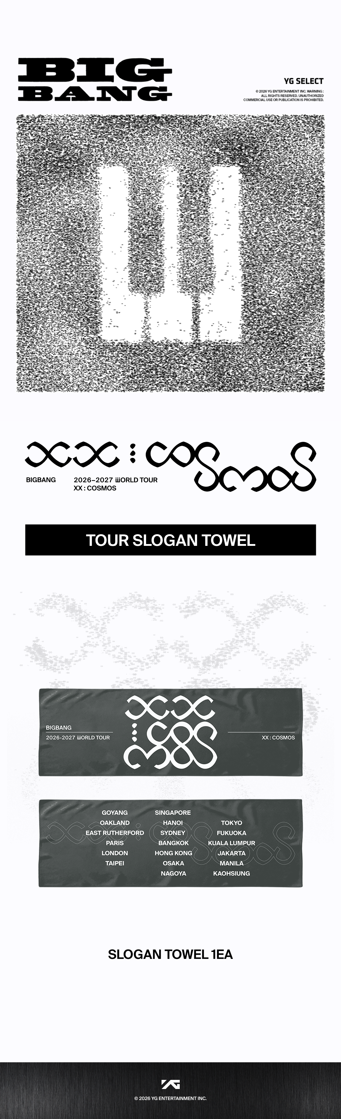 BIGBANG - [COSMOS] BIGBANG TOUR SLOGAN TOWEL