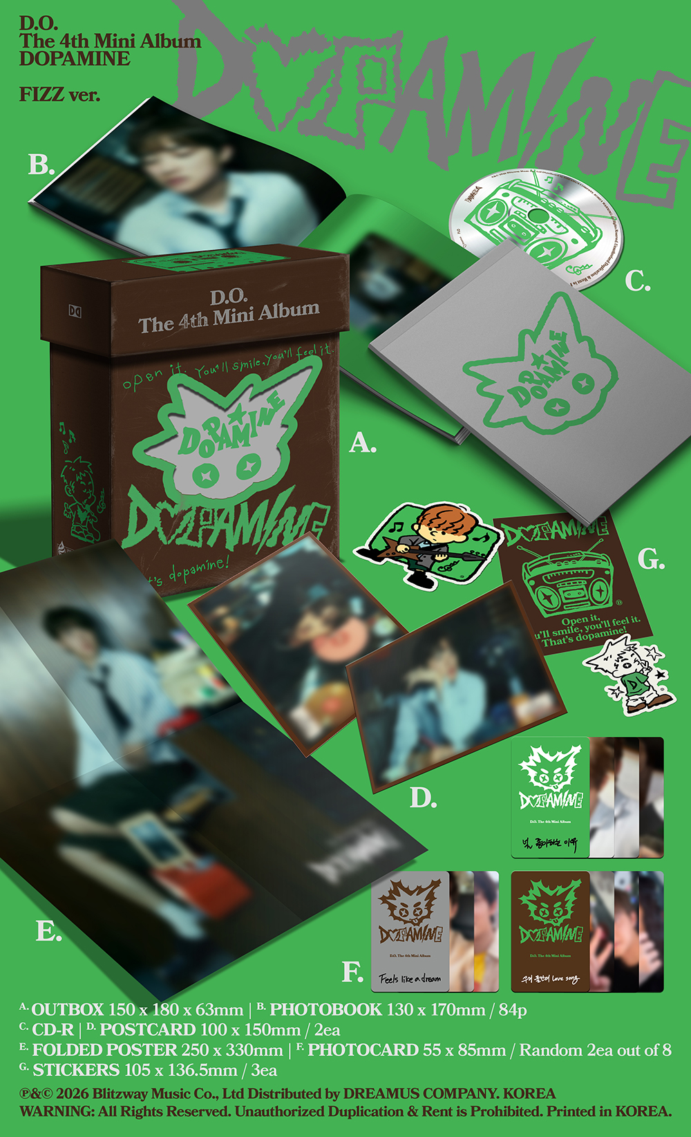D.O - 4th Mini Album [DOPAMINE] (FIZZ ver.)