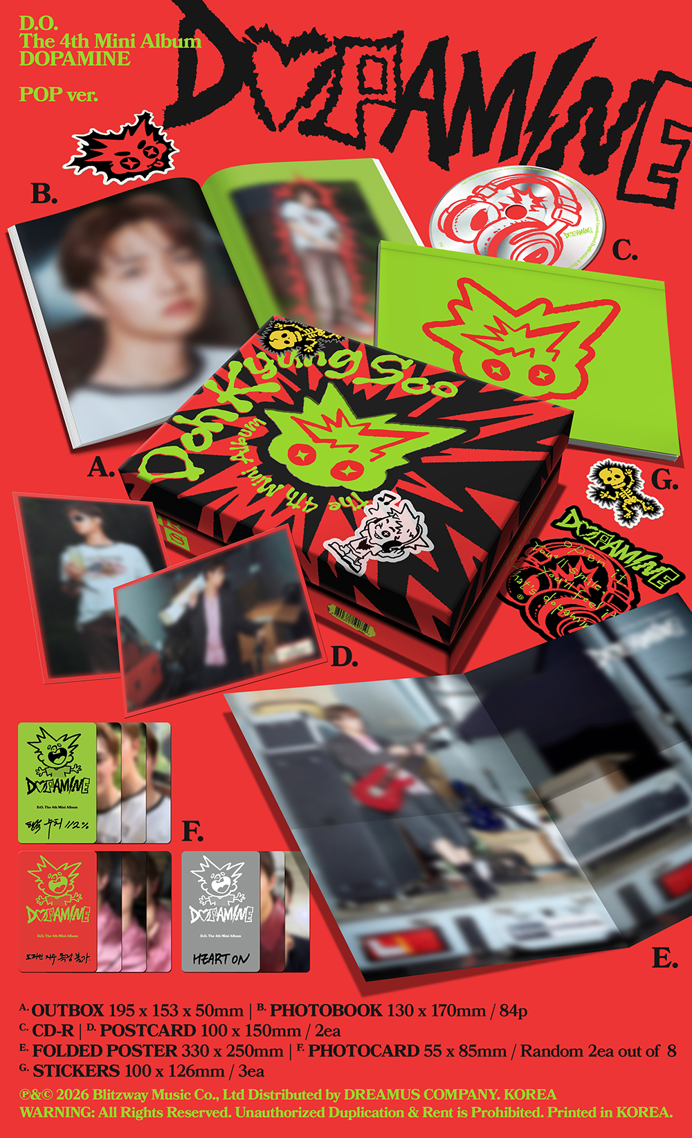 D.O - 4th Mini Album [DOPAMINE] (POP ver.)