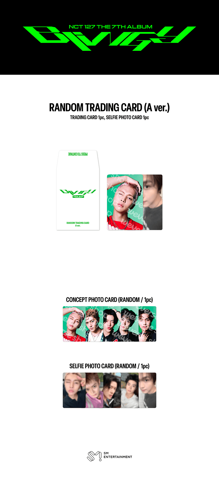 NCT 127 - The 7th Album 'BLINGY' POP-UP ‘NEO LOST&FOUND CENTER’ MD : RANDOM TRADING CARD (A VER.)