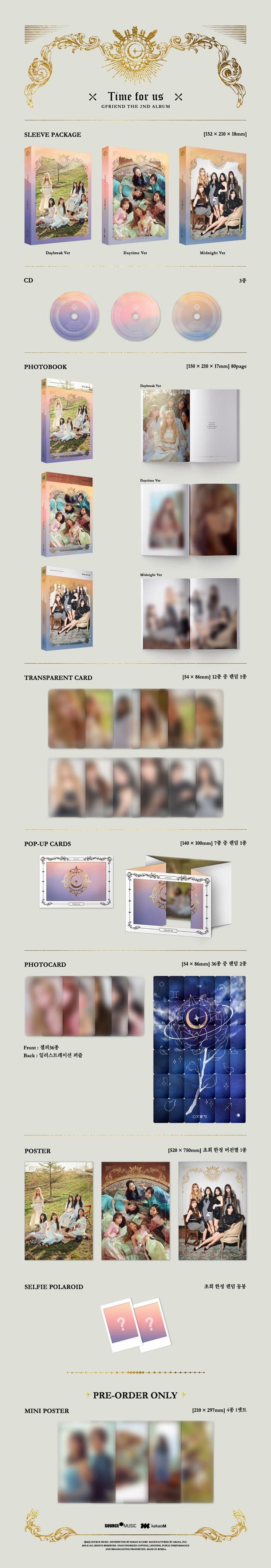 GFRIEND - Vol.2 TIME FOR US (Random Version)