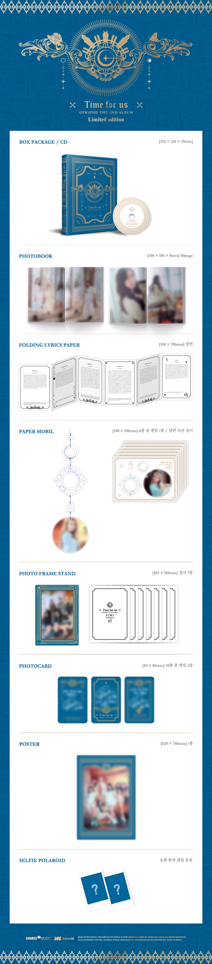 GFRIEND - Vol.2 [Time for us] Limited Edition