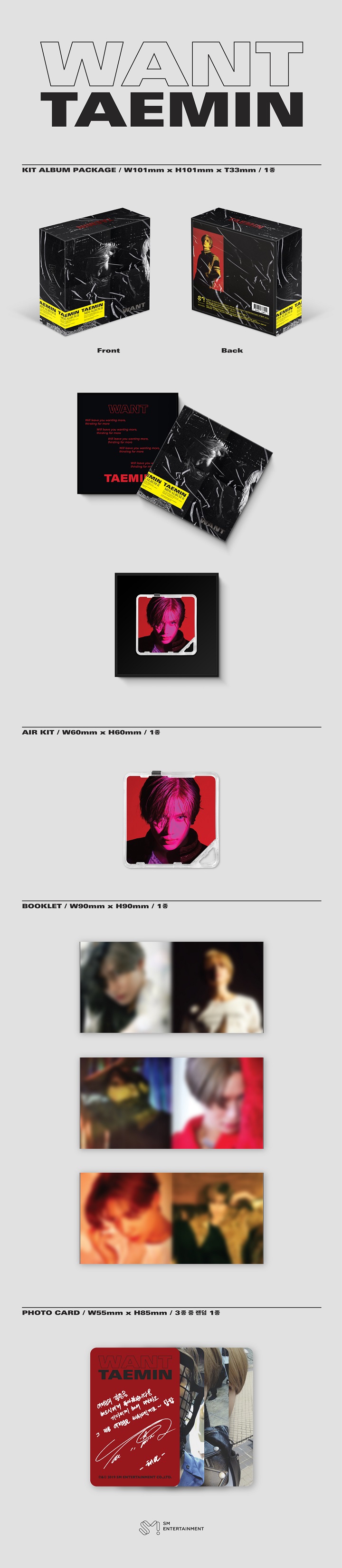 TAEMIN - 2nd Mini [WANT] Kihno Album