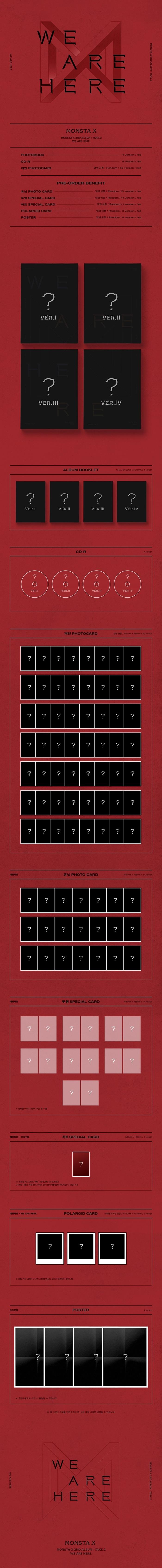 MONSTA X - Vol.2 TAKE.2 [WE ARE HERE] (Random version)