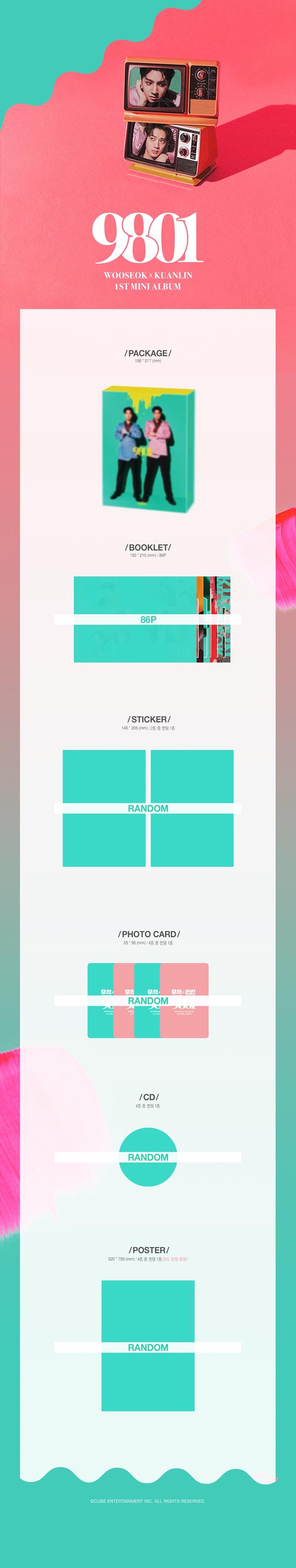 Wooseok X Kuan Lin - 1st Mini [9801]