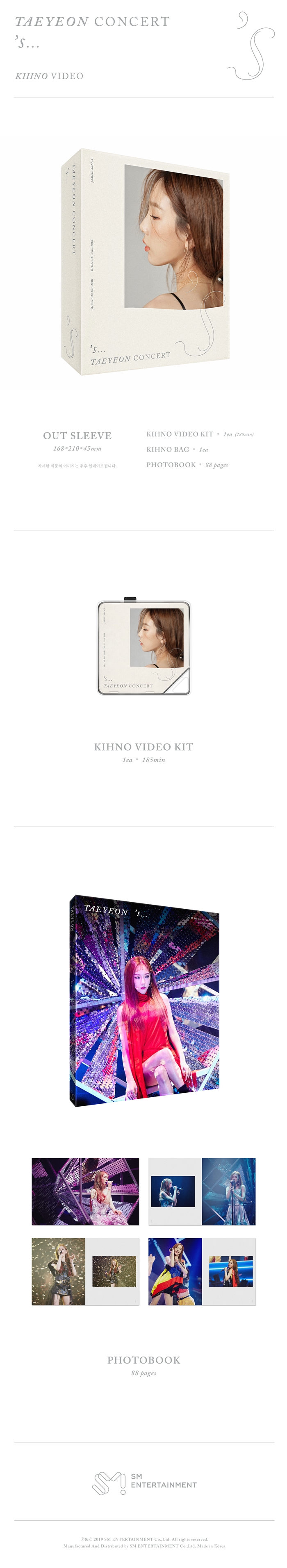 TAEYEON - [TAEYEONs ...TAEYEON CONCERT] Kihno Video (Only DHL Shipping)