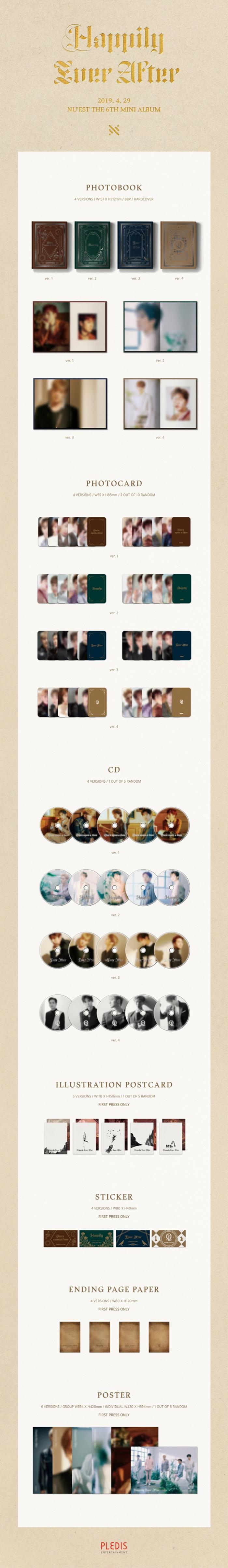 NU'EST - 6th Mini [Happily Ever After] (Random version)