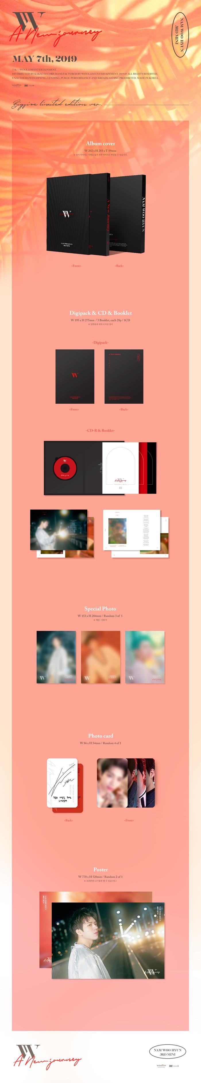 Nam Woo Hyun -3rd Mini [A New Journey] (Big size limited edition Ver.)