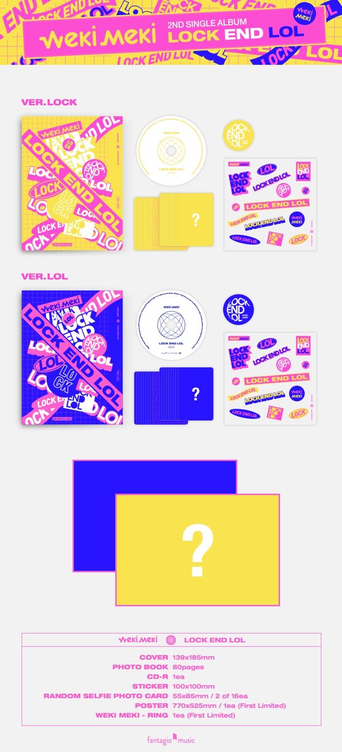 WEKI MEKI - 2nd Single [LOCK END LOL] (Random Ver.)