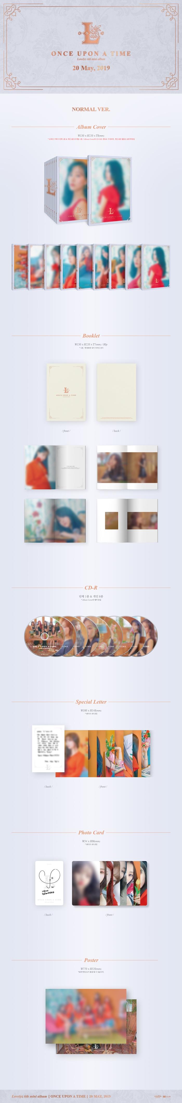Lovelyz - 6th Mini [ONCE UPON A TIME] (Normal Edition / Random Ver.)