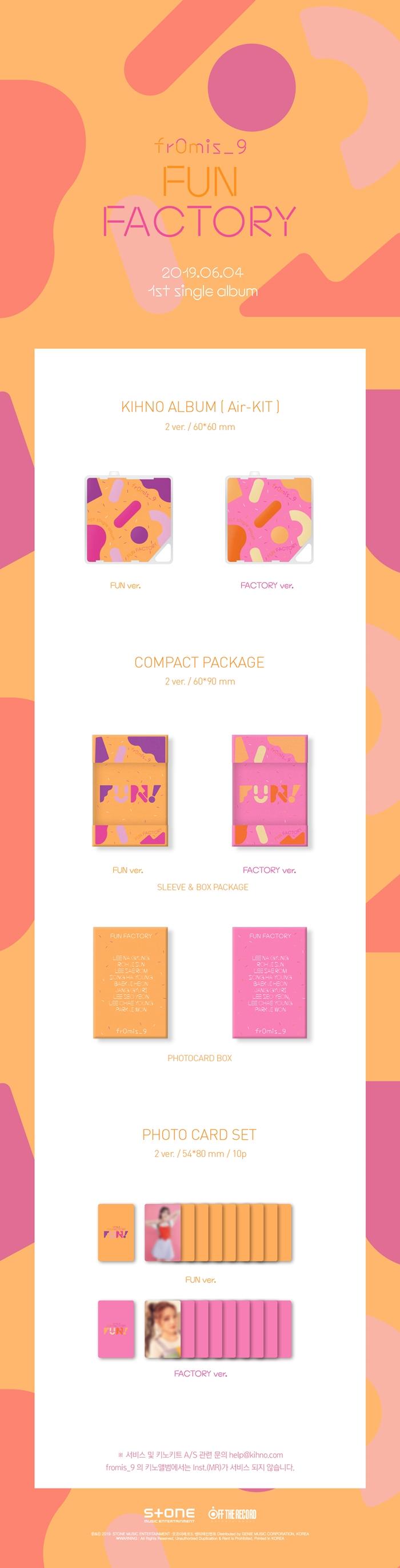 fromis_9 - 1st Single [Fun Factory] Kihno (A:Fun / B: Factory Ver.)