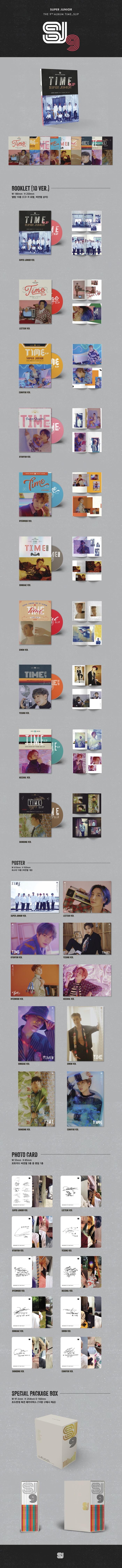 SUPER JUNIOR - Vol.9 [TIME SLIP] (Random version)