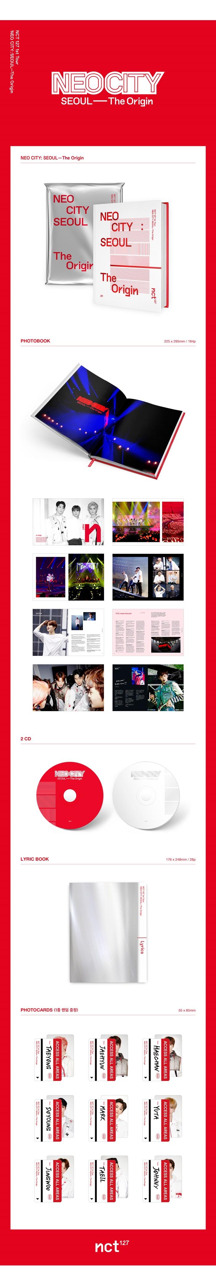 NCT 127 1st Tour NEO CITY : SEOUL – The Origin Photo book & Live Album