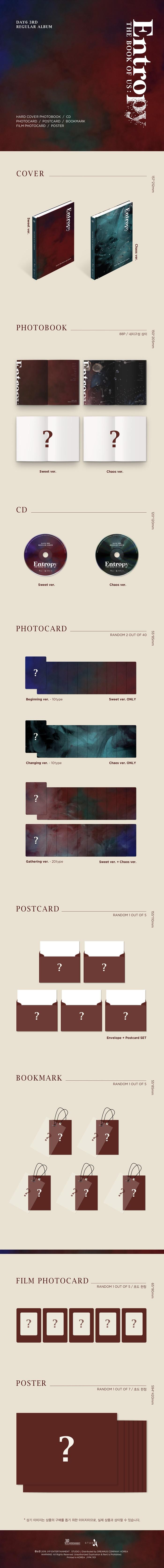 DAY 6 - Vol.3 [The Book of Us : Entropy] (Random Version)