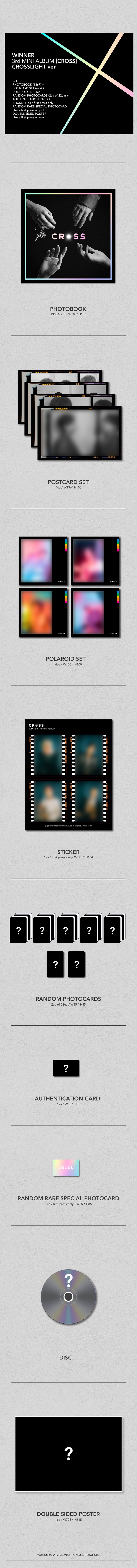 WINNER - 3rd Mini [CROSS] (Random Ver.)
