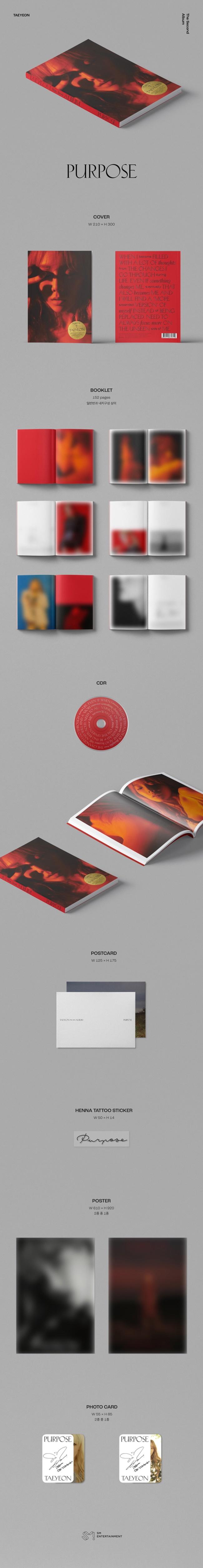 TAEYEON - Vol.2 [Purpose] DELUXE EDITION