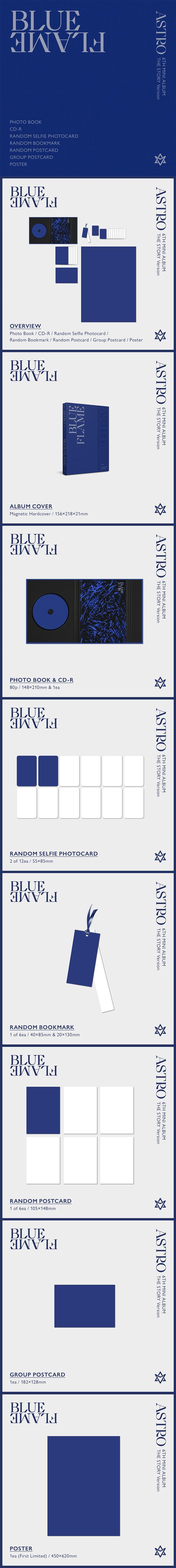 ASTRO - 6th Mini [BLUE FLAME] Random Ver.