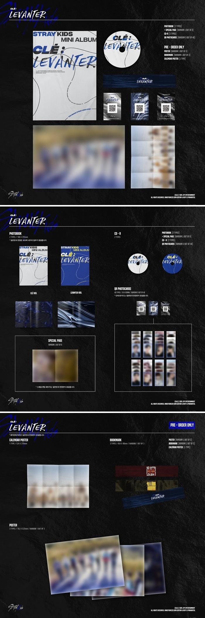 Stray Kids - 5th Mini Album [Clé : LEVANTER] (Random ver.)
