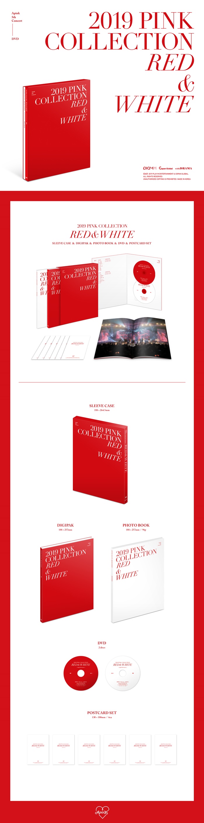 APINK - 5TH CONCERT PINK COLLECTION [RED & WHITE] DVD (2 DISC)