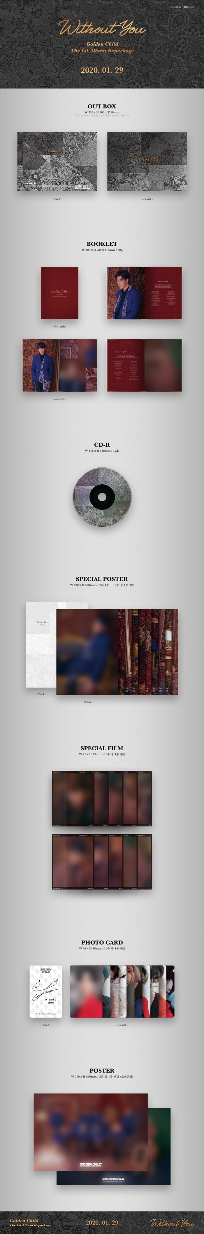 Golden Child - Vol.1 Repackage [Without You]