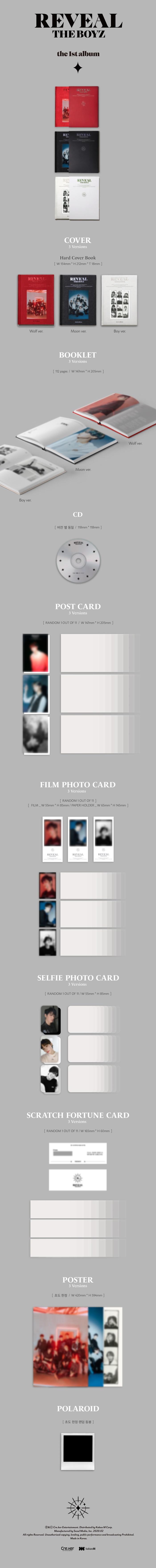 THE BOYZ - Vol.1 [REVEAL] Random Ver.