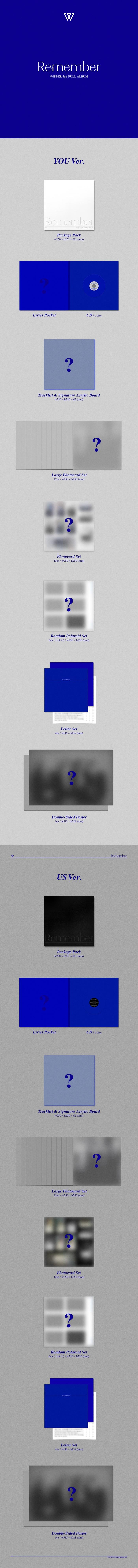 WINNER - Vol.3 [Remember] (Random ver.)