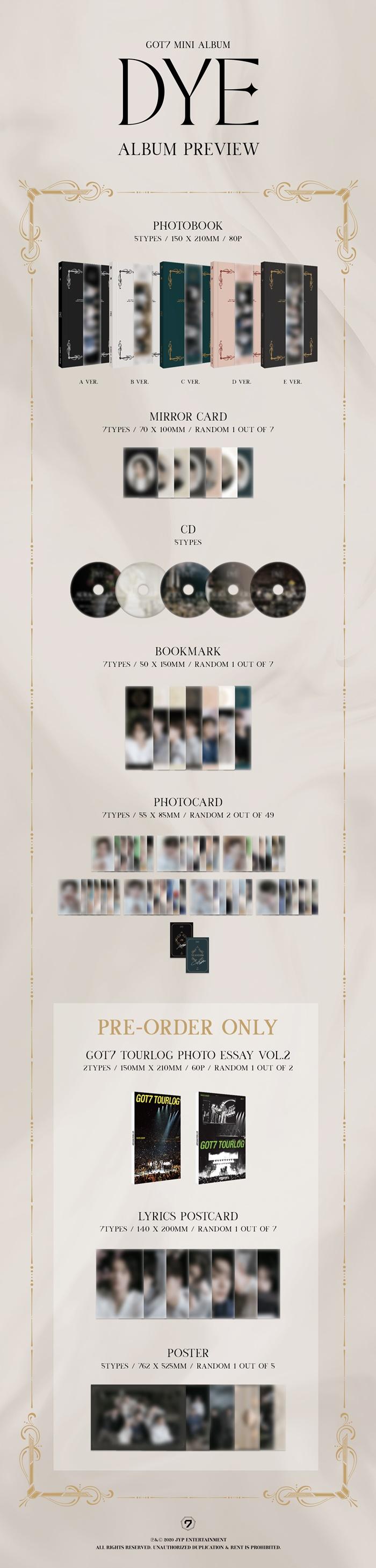 GOT7 - Mini Album [DYE] (Random ver)