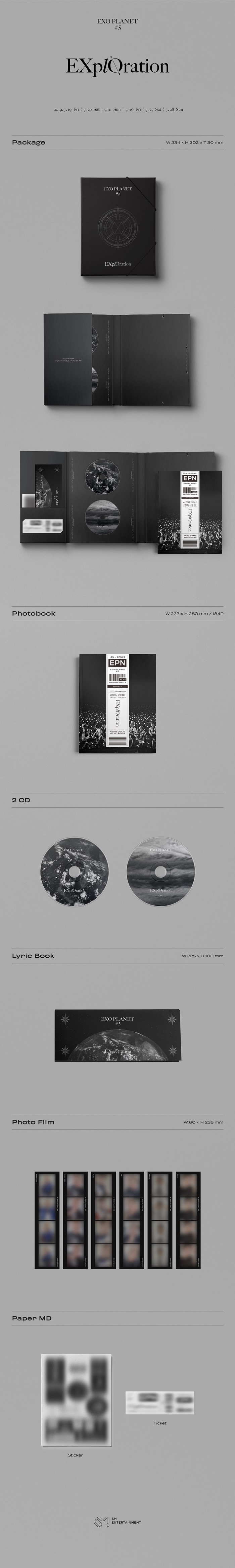 EXO - EXO PLANET #5 -EXplOration- PhotoBook & LiveAlbum