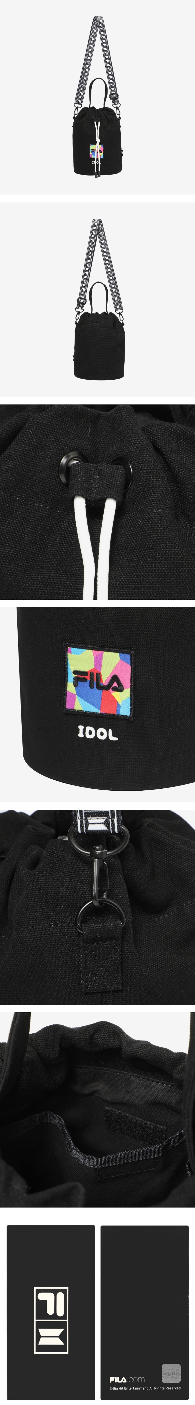 <FILA X BTS> IDOL BURKET Bag (Black)