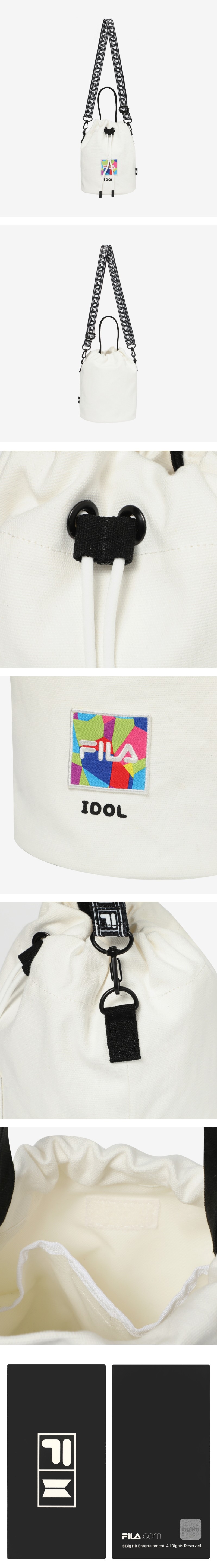 <FILA X BTS> IDOL BURKET Bag (White)