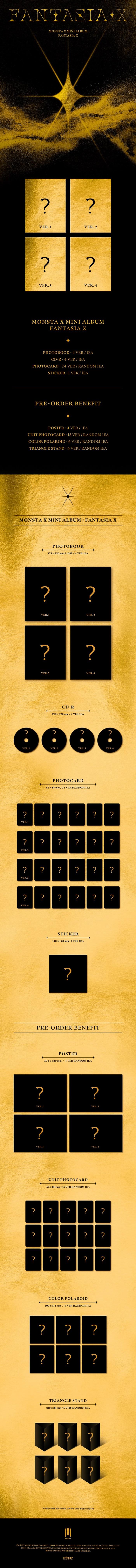 MONSTA X - Mini Album [FANTASIA X] (Random version)