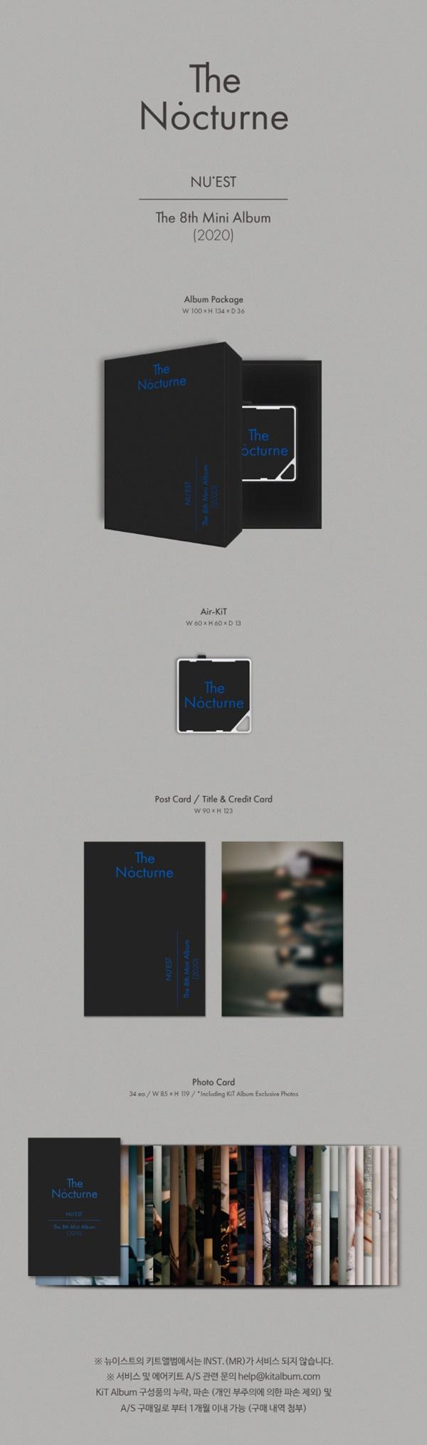 NUEST -8th Mini Album Vol.8 [The Nocturne] Kit Album
