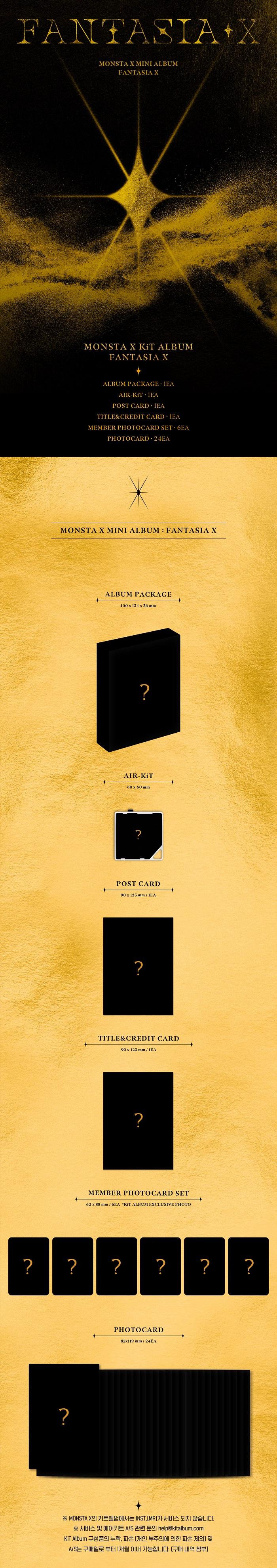 MONSTA X - Mini Album [FANTASIA X] (Kit Album)