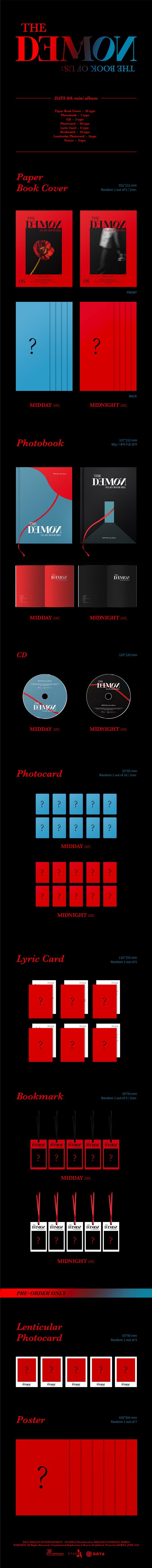 DAY6 - 6th Mini [The Book of Us : The Demon] Random ver.