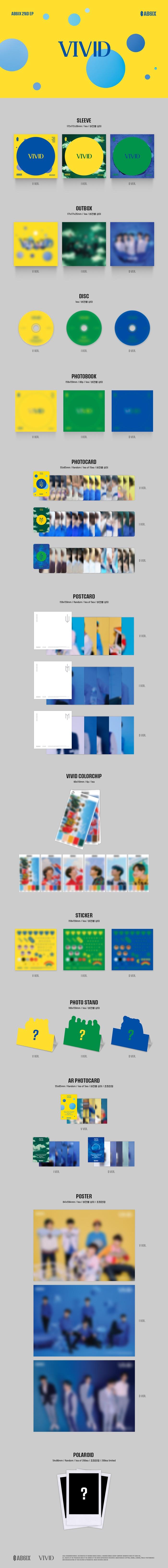 AB6IX - 2ND EP [VIVID] (A:V, B:I, C:D Ver.)
