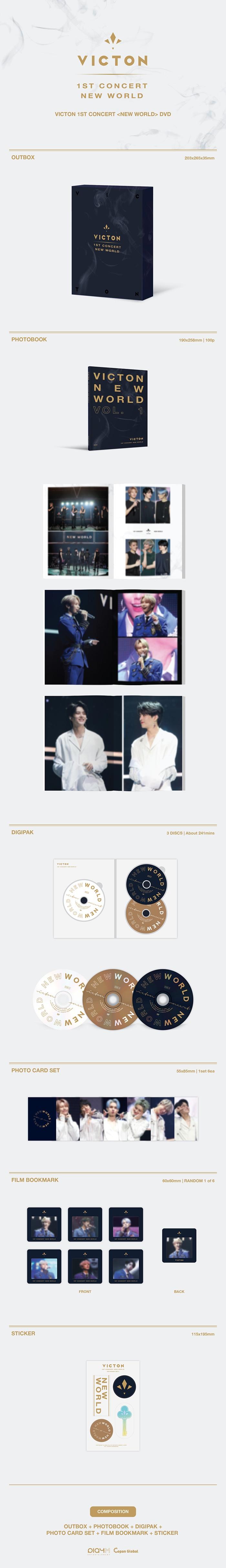 VICTON - 1ST CONCERT [NEW WORLD] DVD (3 DISC)