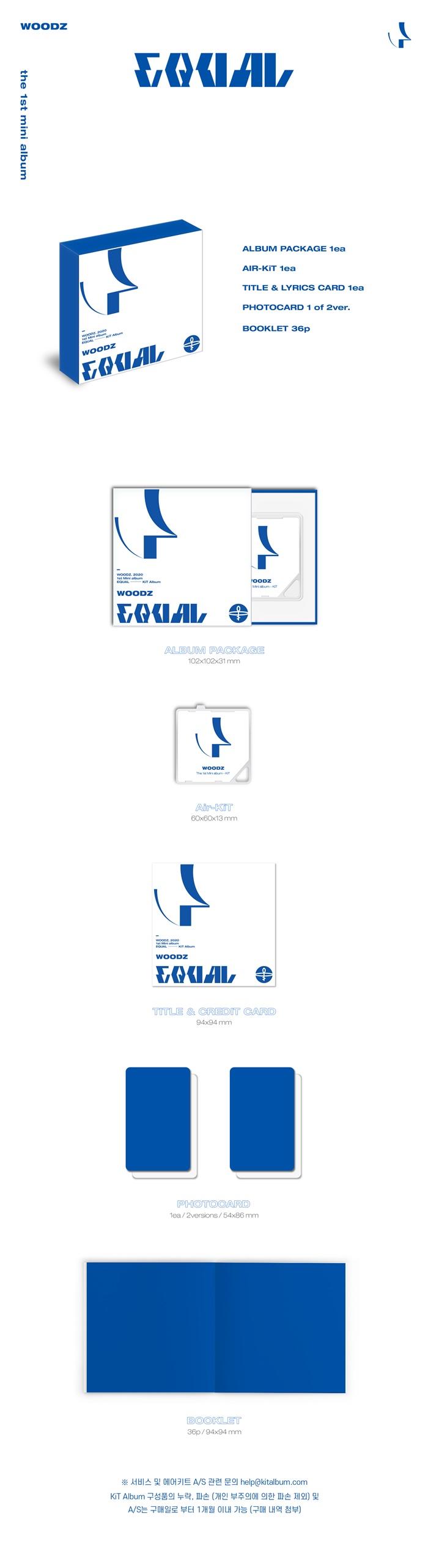 WOODZ - 1st Mini [EQUAL] Kit Album