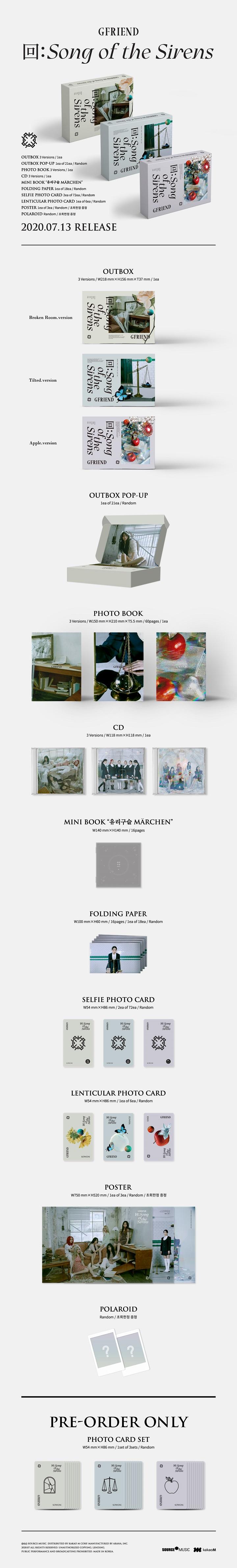 GFRIEND - Album [回:Song of the Sirens] (Random ver.)