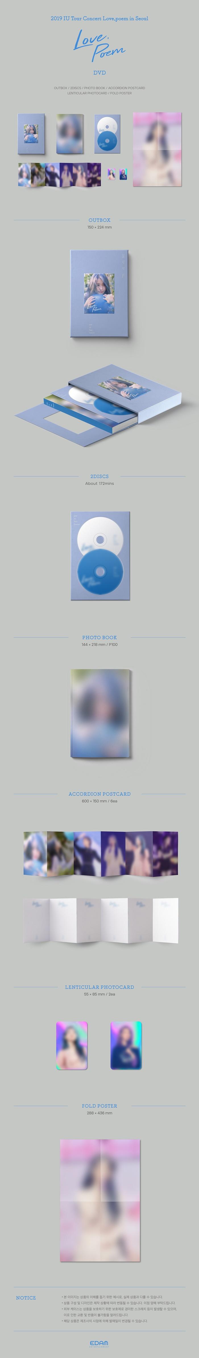 IU - 2019 IU TOUR CONCERT [LOVE, POEM] IN SEOUL DVD