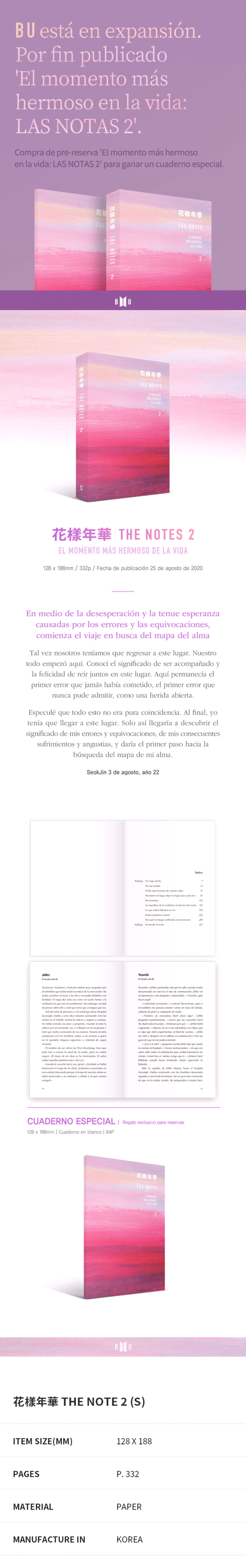 BTS - HYYH [THE NOTES 2] (Spanish Ver.)