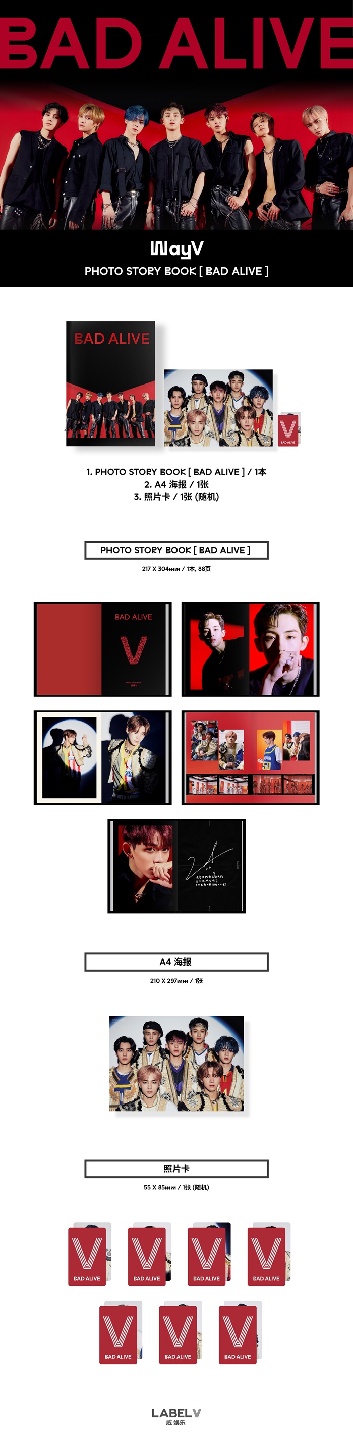 WayV PHOTO STORY BOOK [Bad Alive] STORY BOOK [Bad Alive]