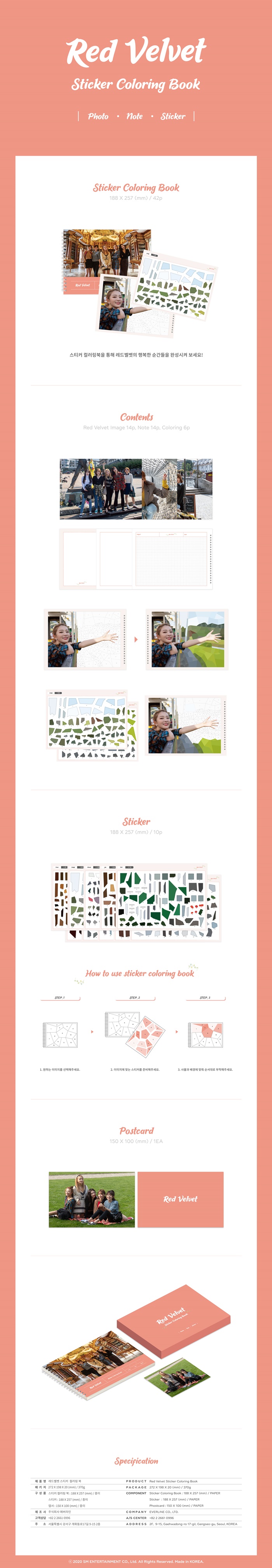 Red Velvet - Sticker Coloring Book