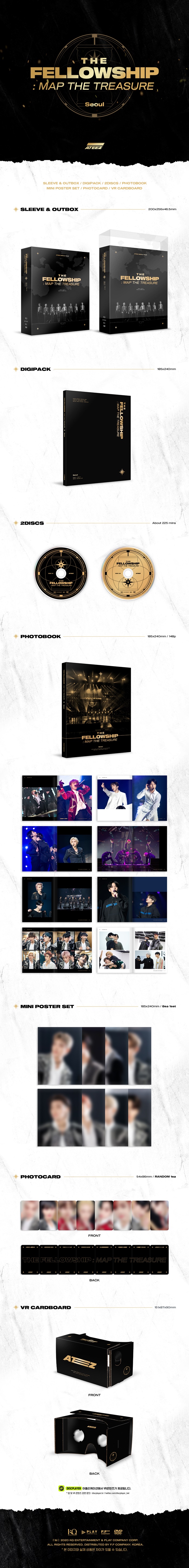 ATEEZ - WORLD TOUR THE FELLOWSHIP : MAP THE TREASURE SEOUL DVD
