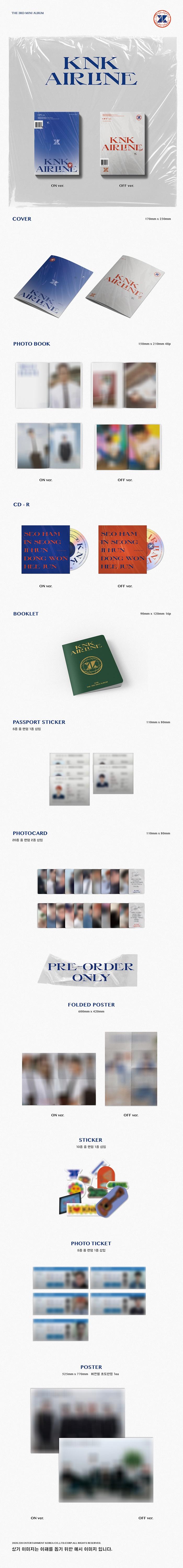 KNK - 3rd Mini [AIRLINE] (Random ver.)