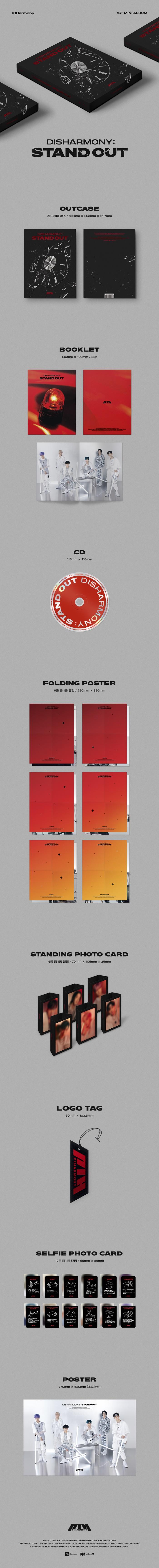 P1Harmony - 1st Mini Album [DISHARMONY : STAND OUT]