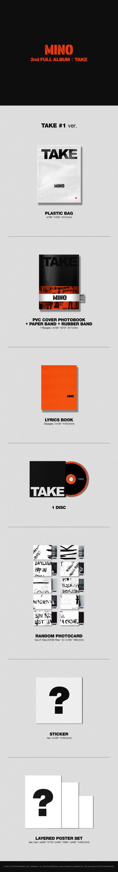 WINNER MINO - 2nd FULL [TAKE] : (Random ver.)